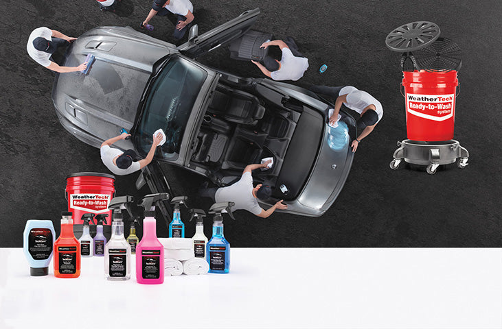 WeatherTech provides a range of car care products. From cleaners, finishers, clothes and buckets.