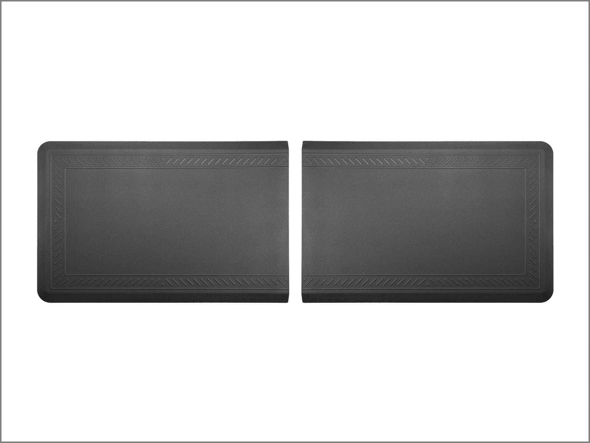 anti fatigue comfort mats in black by weathertech finished with bordered