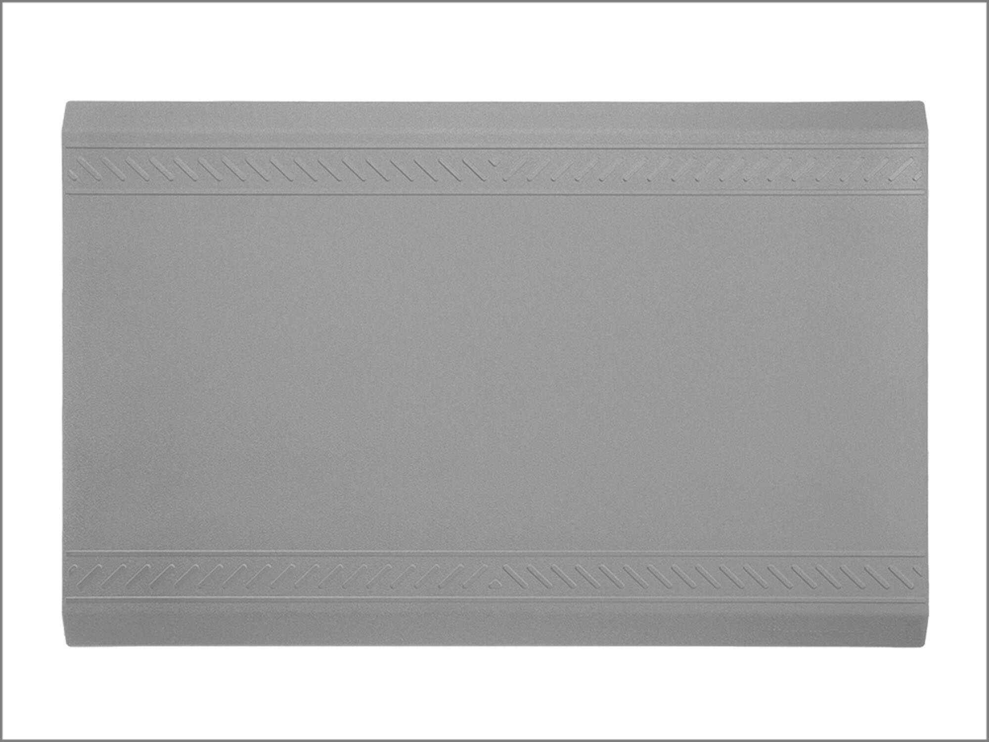 Anti-fatigue Middle Mat 0.61m x 0.91m; Bordered | Grey - WeatherTech CH