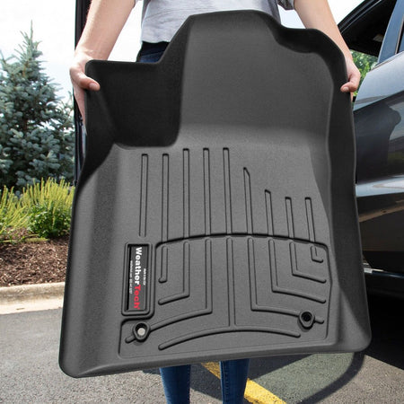 Custom-fit car mats by WeatherTech Switzerland. With their high-sides they protect your vehicle floor from damage, abrasion and ensure better value, better experience and less work cleaning your car.
