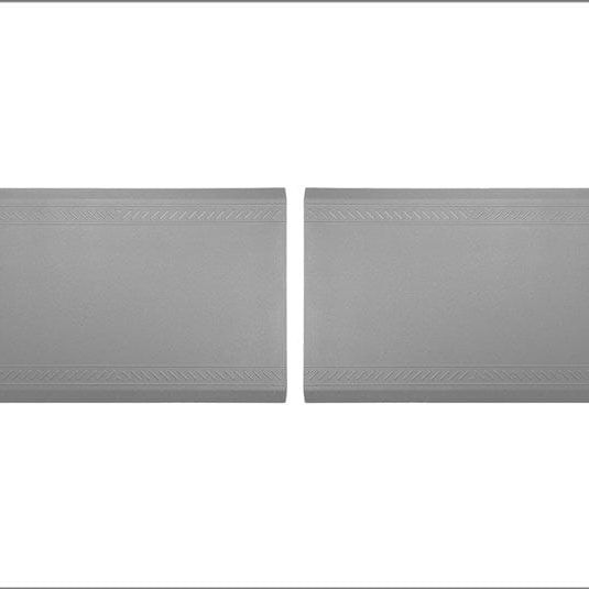 Anti-fatigue End Mats 0.61m x 0.91m (Qty2); Bordered | Grey