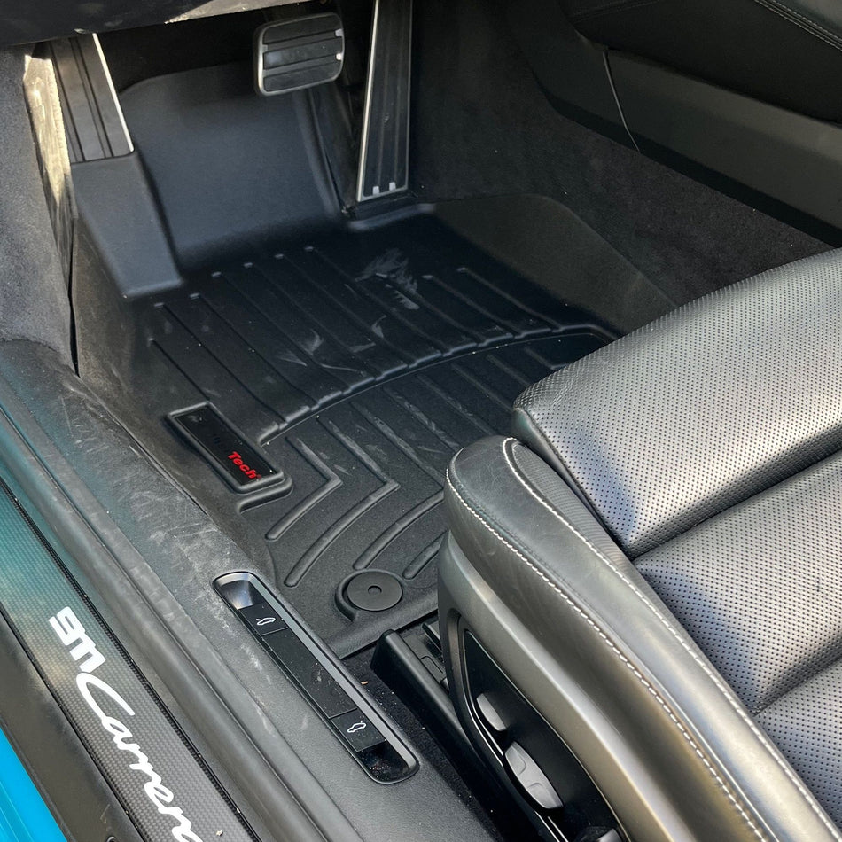 Weathertech FloorLiners Porsche 911 | 991 (2011-2018) 1st Row FloorLiner Kofferraumwanne sonnenschutz auto auto fußmatten